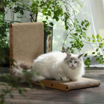 China Sustainable Reversible Cat Scratching Pad Durable Cat Scratcher Lounge for sale