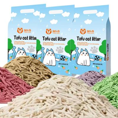 China Odor Eliminating Tofu Based Cat Litter Brown Earth Friendly Cat Litter for sale