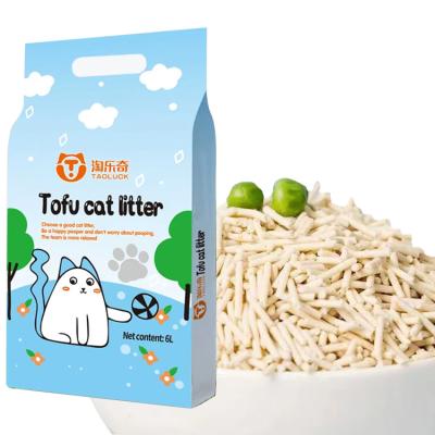 China Odor Lock Zeolita basura de gato Tofu mezclado basura de gato 100% natural en venta