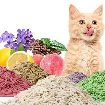 Cina Latte Tofu Cat Litter Bulk OEM Tofu Clumping Litter Tutto naturale Clumping Cat Litter in vendita