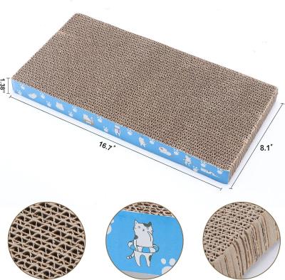 China OEM Cat Scratching Boards Reversible Cat Scratcher Box Corrugated Cardboard Scratcher for sale