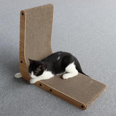 China L Shaped Cat Scratching Pad Cat Wall Scratch Board Large Cat Scratching Board for sale