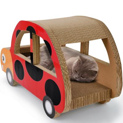 Cina Scratcher per gatti in cartone ondulato Scratcher per gatti a forma di auto OEM ODM in vendita