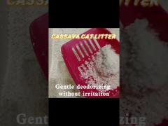 flushable odm cassava litter natural cat litter without dust