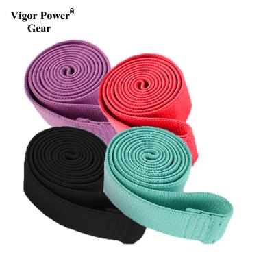 China Sports 2 Meter Long Fabric Non-Slip Hip Ring Pull Tension Yoga Latex Band Elastic Hip Band Non-Slip Resistance Band for sale