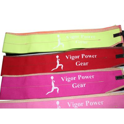 China Protect Wrist 100% Cotton Printed Custom Gym Wear Weigh Fitness Lifting Wrist Band for sale