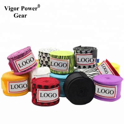 China High Density Stamina Comfortable Speed ​​Power Custom Boxing Hand Wraps Print Wrist Boxing Wraps for sale