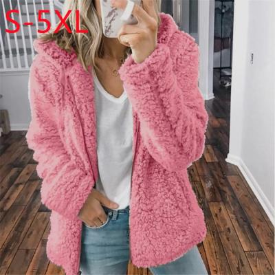 China 2021 Autumn Hot Sale Women's Breathable Woolen Hooded Coat Winter Plus Size Long Zipper Puff Sleeve Ladies Coats For Women for sale