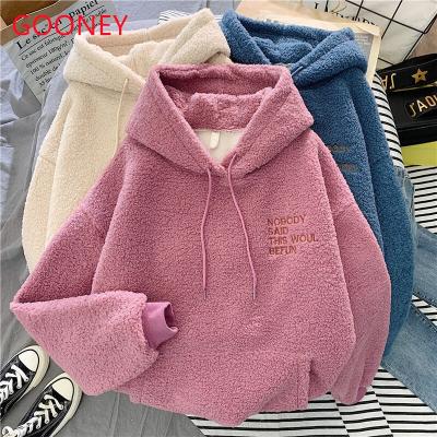 China Streetwear Hoodies 2021 Autumn Winter Women Gym Fleece Pullover Viable Designer Ladies Casual Hoodies Fashion Custom Women for sale