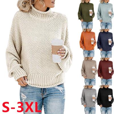 China 2022 Size Autumn And Winter Custom Plus Line Sweaters Women Thick Sweater Anti-Wrinkle Knitwear Knitted Ladies Sweater For Women for sale