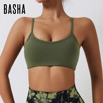 China BASHASports yoga feeling yoga bra beautiful sports underwear antibacterial bare ground quick-dry back fur fitness yoga clothes for women for sale