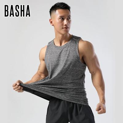 China Custom Men's Breathable Sleeveless Sportswear White QUICK DRY T-shirt Sports Gym Fitness Bodybuilding Singlet for sale