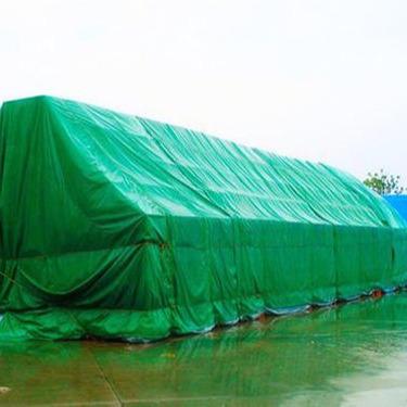 China High Quality Outdoor Farm Cargo Goods 150gsm Green Sliver Large Tarpaulin For Goods for sale