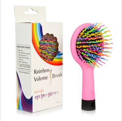 China For New Home Use Tangle Hair Brush Detangler Comb Hair Brush Professional Magic Detangling Straightening Comb Plastic Escova De Cabelo for sale