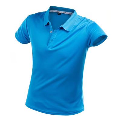 China Custom Breathable Single Sleeve Unisex Breathable Short Sleeve Quick-Dry Team Activity T-shirt Solid Color Polo Shirts for sale