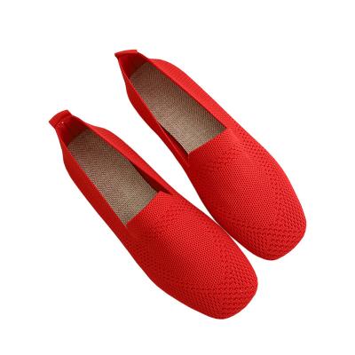 China Hot Sale Breathable Flat Shoes Women Flat Lady Shoes Mesh Lining Breathable Material Style for sale