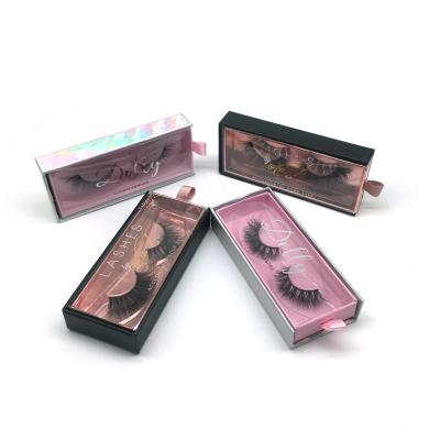 China Natural Wholesale Long Mink Eyelash 3d Mink Lashes Case With Custom Logo Packing Box for sale