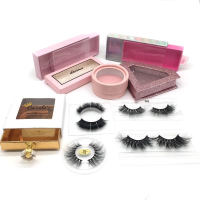 China 2019 Bestselling Natural USA Eyelash Box Custom Magnetic Long Eyelashes Box Packing Custom Eyelash Packaging Empty Lashes Box for sale