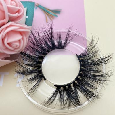 China Best selling 2021 mink eyelash seller 25mm thick false 5d mink eyelashes 25 mm for sale