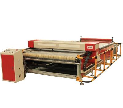 China Laser CUTTING Roll To Roll Automatic Textile Fabric Laser Cutting Machine For Sportswear Clothes for sale