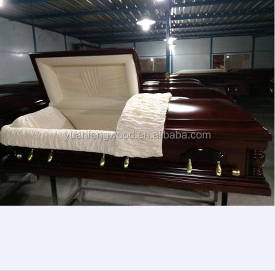 China American Style TUSCANY Casket Beds and Burial Wooden Casket Wholesale for sale