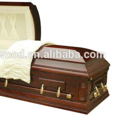 China American WESTON style high quality solid cherry casket kingwood manufacturer for sale