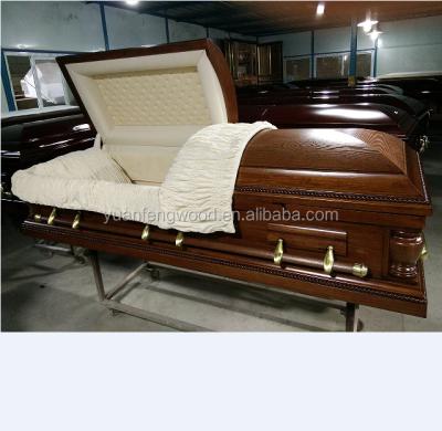 China MANSION American Hardwood OAK Style Purple Caskets and Used Caskets for Sale for sale