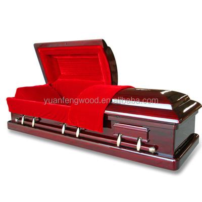 China Style American MAGISTRATE RED Wooden Colors Of Casket Casket Liners Made In China for sale