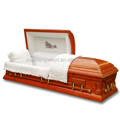 China American Style RED CEDAR Coffin Wooden Casket Best China Manufacturers Best Price for sale