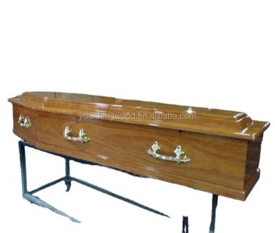 China EC002 European style coffin cheap wooden coffin for sale for sale