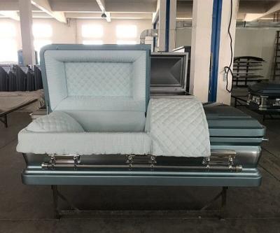 China American Style HAMPTON WHITE Metal Caskets Supplier and Manufacturer for sale