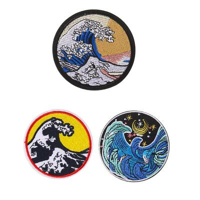 China 2022 New Arrival Sustainable Cloth Fabric Patch Iron On Custom 3D Patch Embroidery Patch for sale