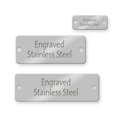 China Sustainable Factory Customized Stainless Steel Metal Labels for sale