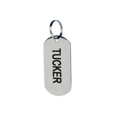 China Durable Rectangle Stainless Steel Dog ID Tag Metal Tags Tag for sale