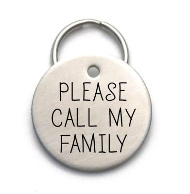 China Stainless Steel Pet ID Tag Viable Engraved Custom Dog Tag for sale