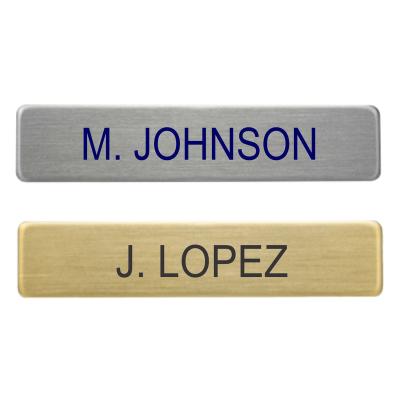 China Viable Promotional Stainless Steel Name Badge Stainless Steel Name Tag for sale