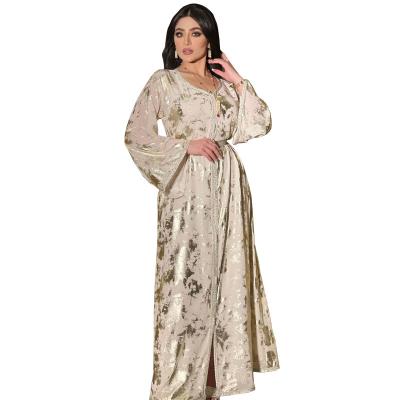 China Autumn And Winter New Muslim washable tanned European and American evening dress chiffon long dress dress for sale