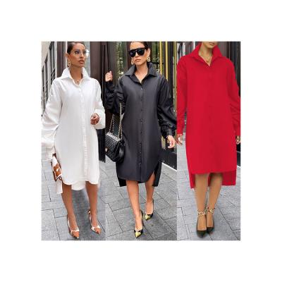 China Good quality cheap oversized shirt prices breathable hot sale long dress plus size long dress for sale