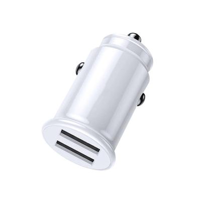 China 2021 New Car Charger 2 Port 3.1A Dual USB Charger LCD Display 12-24V Cigarette Socket Lighter Fast Car Charger Adapter for sale