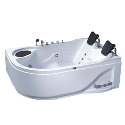 China New Design Whirlpool Whirlpool Whirlpool Corner Massage Bath Freestanding Luxury Two Person Bathroom Acrylic Tub For Couples for sale