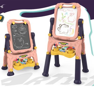 China Children's painting writing plastic graffiti brain early education drawing board shaping magnetic support projection blackboard toy for sale