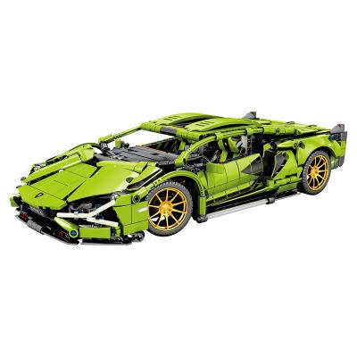 China Green Building Toy 1254pcs Simulation Sports Car Remote Control Technic Style Electronic Bricks Building Toys for sale