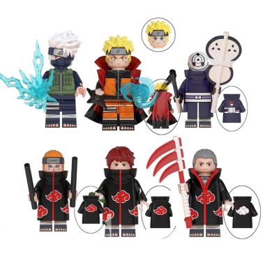 China Building Toy WM Uzumaki Boruto Hatake Kakashi Mini Anime Action Numbers Building Blocks Kids DIY Toys for sale