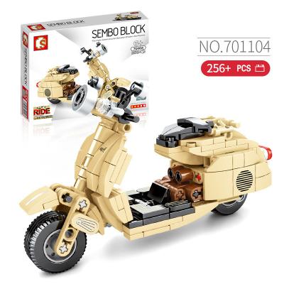 China Construction Toy High Quality City Motorcycle 518 PCS Creator Motorcycle Brick Building Block Block Gifts Toys for sale