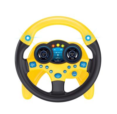 China Plastic Children Musical Developing Educational Toys Simulation Steering Wheel With Sounding Light Early Education Toy For Kids for sale