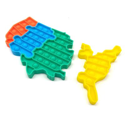 China Construction Toy Best Selling Big Size USA Trace Puzzle Stress Reliever Bubble Puzzle Toy Sensory Person Toys Set For Kids Adults for sale