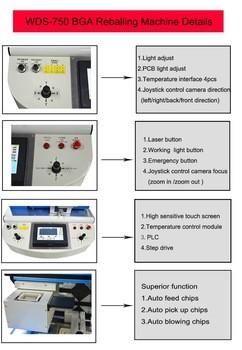 China Hot air infrared smd rework station three temperature zones bga vga repair machine for laptop motherboa for sale