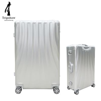 China Aluminum Hard Case Luggage Trolley Bags Aluminum Luggage Case Travel Luggage Bags for sale