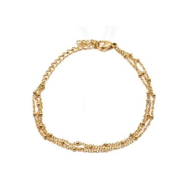 China Trendy Fashion 3 Layers of Chains Bracelet for sale