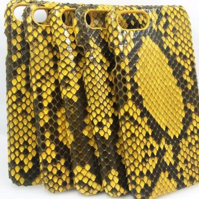 China 2020 Products Waterproof Popular Yellow Python Case Luxury Fashion Mobile Accessories Cell Phone Protective Shell Leather Cover for sale